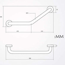 Wall mount Maniglioni da Bagno Bagno di Rame Antiscivolo bracciolo, Ventosa Grab Bar Anziani e Bambini Bagno corrimano Accessori da Bagno