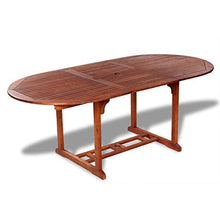 OUSEE Tavolo da Giardino 200x100x74 cm in Legno Massello di Acacia