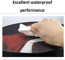Sgabello ergonomico a sella con motivo gatto Gentleman Sedile in pelle sintetica PU, Sgabello con alzata a gas con ruote, Sedia meccanica