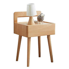 Mobili Tavolino, Comodino in Legno massello Comodino Moderno Nordico Soggiorno Divano Tavolino Armadietto con cassetti Tavolo angolare Comodino Camera da Letto
