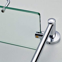 Mensola Bagno Bagno Scaffale, bagno temperato ripiano in vetro 1/2/3 Livello bagagli mensola di vetro rettangolare con la barra di tovagliolo, Parete Asciugamano bar ( Color : 3 , Size : 35cm )