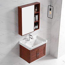 NgMik Cabinet Specchio Lavabo Combinazione del gabinetto del gabinetto del gabinetto del Bagno di Alluminio dello Spazio del Mobile dello Specchio Semplice Facile da Pulire