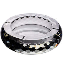 CHONGA Cristallo Posacenere, Elegante Posacenere for la tavola, Altamente Trasparente Posacenere for Outdoor, 15cm / 5.9in