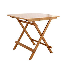 Attrezzatura domestica Tavolo pieghevole Tavoli da giardino Tavolo da pranzo e tavolo piccolo quadrato portatile in bambù per uso domestico semplice 4 persone mangiano tavolino in bambù (colore: ma