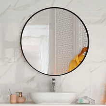 HFFFHA Cornice Specchio da Parete Specchio da Bagno Specchio Circolare Specchio Rotondo Specchio da Trucco Specchio Decorativo Specchio per Trucco Diametro
