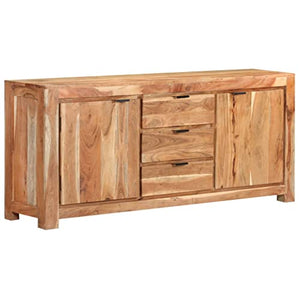vidaXL Credenza 175x40x75 cm in Legno Massello di Acacia
