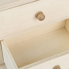 Tiffasha Scatola portaoggetti - Scatola portaoggetti da Tavolo Semplice in Legno Custodia Organizer per Documenti di Gioielli per Cosmetici con cassetti
