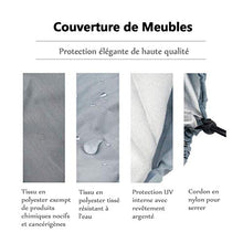 Mutmi Spiwfm Cover per mobili da Giardino, Protezione Rettangolare, UV, Impermeabile, Custodia Protettiva per la respiratorio Oxford, Festa Invernale, tavoli da Giardino Tarpaulin, Set di Mobil.