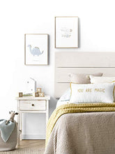 Kenay Home-Comodino bianco comodino letto camera bambini camera da letto 1 cassetto Fred, 42 x 40 x 60 cm (WxDxH)