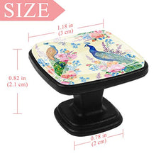 Fiori di pavone 4 PCS Pomelli per Porta, Pomolo per Mobile, Pomelli per Mobili con Viti, Maniglia per Armadietto, Pomelli per Porta, Pomelli per Cassetti per Porta, Armadio, Cassetto e Credenza