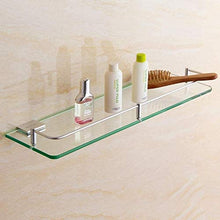 HYJMJJ Great Coat Ganci, Alluminio dello Spazio Rack di stoccaggio di Vetro Bagno Hardware Gioielli Un Layer Bagno Piazza Mensola Tieni la Grande Vita.