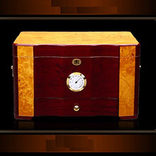 ChangDe-- Scatola di sigari - Contenitore di umidificatore a Sigillo in Legno di Alta qualità Lucido con Finitura a Pianoforte (Color : Brown)