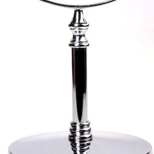 HIMRY Doppia Faccia Specchi da Trucco, Ingranditori 10X con Piedistallo, 14,7 cm 6 Pollici Specchio da Tavolo, Specchio Bagno per Trucco e Rasatura, Cromato, KXD3106-10x