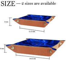 ASDFSD - Contenitore per cassetti, motivo astratto, 20,5 x 20,5 cm, colore: Blu, Blu Astratto(1), 16x16cm