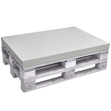 Beautissu Cuscino Seduta per divani con bancali, Eco Pure 120x80x8cm per divanetti e panche da Giardino - Grigio Chiaro