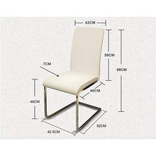 QinWenYan Sgabelli da Bar 2 sedie da Cucina da Cucina con robuste Gambe in Metallo Sedia da Bar (Color : White*2, Size : One Size)