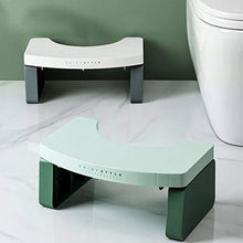 Niduo Bear Bagno Step Up Sgabello Sgabello in Plastica Addensato Sgabello per Sedile in Plastica, Donne Incinte WC A Poggiapiedi 2 Pezzi,Verde