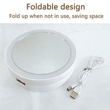 WYLILZI-Home Specchi da Tavolo Specchi da Bagno Specchio Trucco Lampada da Tavolo Ricaricabile USB Light Pieghevole e Portatile con Touch Screen a luci dimmerabili Specchi