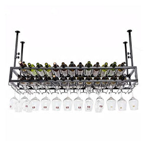 Armadietto del vino ristorante creativo, decorazione d'attaccatura portabicchieri, Hanging cremagliera del vino, cremagliera della bottiglia di vino, supporto di vetro di vino, a testa in giù bar rack