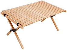 CASTOR Tavolo da Picnic all'aperto Tavolo Pieghevole all'aperto, Tavolo in Rotolo di Uovo in Legno, Tavolo Pieghevole Portatile, Auto-Guida Camping Home Barbecue Tavolo da Picnic BBQ Party Table