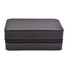 ZLMMY Portatile Nera in Pelle Cigar Humidor Viaggi - Sigaro Desktop idratante con Il Vassoio Cigar Box