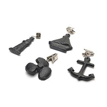 lennonsi Set di 4 tovaglie, con ciondolo antivento, con clip, stile vintage, in ghisa, stile oceano, per tovaglie, coperta da picnic e telo da spiaggia