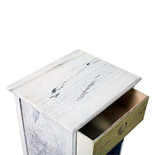 Mobili Rebecca® Comodino Armadietto 1 Cassetto 1 Anta Grigio Vintage Romantico Bagno Cucina (Cod. RE4897)