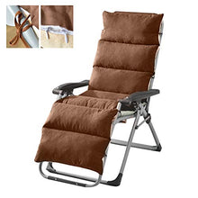 Stecto Cuscini per Sdraio, Cerniera Spessa 12 cm Antiscivolo Morbidi Cuscini per sedie Lunghi, Cuscino da Sedia Relax per Giardino reclinabile
