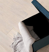 Mobili per la casa e giardino Sgabello pieghevole丨Pouf contenitore pouf di stoccaggio丨Poggiapiedi tavolino Sgabello丨Sgabelli piedi Panca sedile sedile-38x38x57cm Ottomani da cucina ( Colore : Blu )