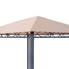 TOOLPORT Gazebo da Giardino 3x4 m - Premium 100% Impermeabile - con 4 Teli Laterali - ca. 220g/m² Telo del Tetto Color ocra