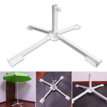 Lanceasy - Supporto per ombrellone da balcone, pieghevole, per patio, con supporto a croce, per esterni, stabile e antiscivolo