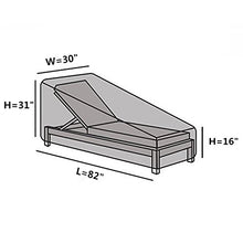 Kaxich, copertura impermeabile per lettino da giardino per esterni, copertura di protezione per mobili da cortile, 208 x 76 x 41/79 cm (lunghezza x larghezza x altezza).