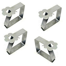 2 Fermatovaglia In Metallo Con Fiore Gancio Ferma Tovaglia Tavolo Vento Clip