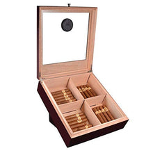 CLJ-LJ Creativo humidor Cedro Spagnolo Legno Vetro Trasparente Top Mostra armadi Scatola di immagazzinaggio