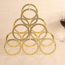 KUMOPYU Portabottiglie Portabottiglie da Vino Mobile Portabottiglie per Whisky Espositore in Metallo Espositore per Bottiglie di Vino da Cucina - Oro Porta Vino Arredamento Casa Porta Bottiglie