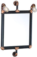 WZH Specchi da Bagno Specchio da Bagno sospeso Specchio Decorativo Supporto Specchio | Specchio da Parete e Specchio da Barba per Il Trucco | Cornice Metallica