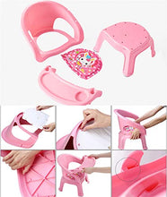 Mobili per la casa e Giardino Sgabello per Schienale per Bambini | Seggiolone in plastica con Tavolo da Pranzo Staccabile | Sgabello per Bagno | Sedia da Bagno, Resistente Max.50kg Ottomani da cuci