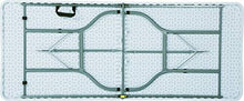 MaxxGarden - Tavolo da giardino in plastica, pieghevole, 180 x 75 x 74 cm, colore: bianco