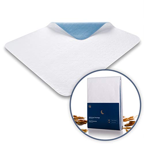 Blumtal Traversa Impermeabile Letto Singolo, Coprimaterasso Impermeabile, Tela Cerata Lettino Bambini, Telacerata Anziani, Copriletto Impermeabile Assorbente, 70x90cm (2 pezzi)