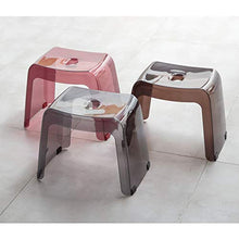 hkwshop Sgabelli Sgabello in plastica Sgabello Piccolo Passo Bagno Antiscivolo Seduta per Bambini Sgabello per Bambini 3 Colori rettangolo Sgabello (Color : Gray)