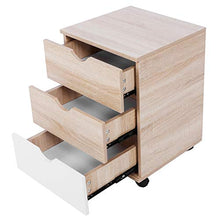 Emoshayoga File Cabinet 3 cassetti Comodino Moderno 40 x 40 x 57 cm Comodino per Arredamento Camera da Letto Home Office