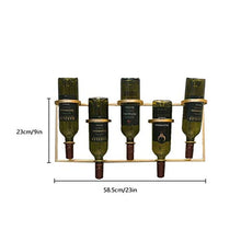LYLY Portabottiglie Semplice Rivestimento in Ferro battuto per Vino a Parete Appeso per Bar a Domicilio Decorazione Moderna Vino Cantina Porta Vini