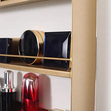 Semplicità Elegante Scaffale a Muro Scaffali Galleggianti Scaffale per Profumo Oro Bagno Negozio Di Chiodi Guardiail Multifunzionale per Ripostiglio, 4 Strati, HJJ, Metallico, 40x6x60cm