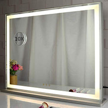 HFFFHA Specchio per Il Trucco con luci retroilluminate a LED Specchio per Trucco Hollywood da Tavolo Illuminato per spogliatoio e Camera da Letto 3 modalità di Colore