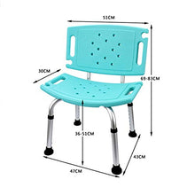 Sgabello da Doccia Pieghevole per Sedia da Bagno Sedile 5 Sgabelli da Doccia Regolabili in Altezza per disabili/Elder/Incinta,Blu