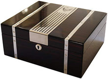 GERMANUS Cowling Humidor de marque con Digital igrometro e GERMANUS Cristallo Umidificatore per i sigari