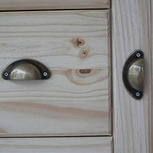 Générique BAHUT - 1 porta con 5 cassetti in pino grezzo