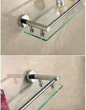 GDFEH Scaffale Doccia in Ottone residenza in Ottone da Bagno in Vetro Bagno Scaffale per Bagno in Vetro Scaffale per Doccia in Vetro temperato