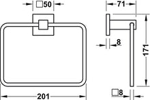 Gedotec Porta Asciugamani Estensibile | Barre in Alluminio Cromato, Lucido e Durevole | TOWELL | da Parete Facile da Montare per Qualsiasi Tipo di Bagno | Sbarre Lunghe | Barre: 1 | 1 Pezzo