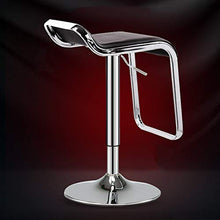 TopJiä Regolabile Sgabello Avere PU Pelle,Economico Sgabelli da Bar A 360 Gradi Girevole con Poggiapiedi,Bar Seggiolone Regolabile da Bar,Aumentare Cromo Base 41cm